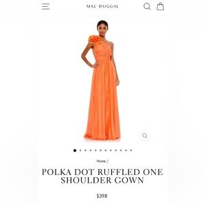 Mc Duggal tangerine gown